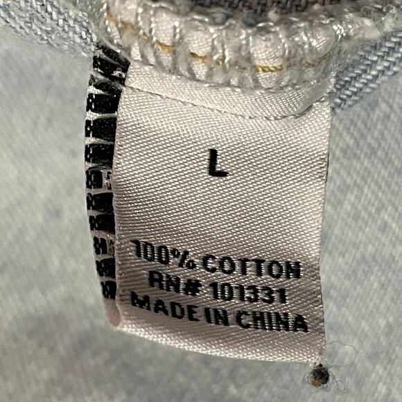 Refuge Distressed Jean Jacket - Light Wash - Large - Picture 7 of 8